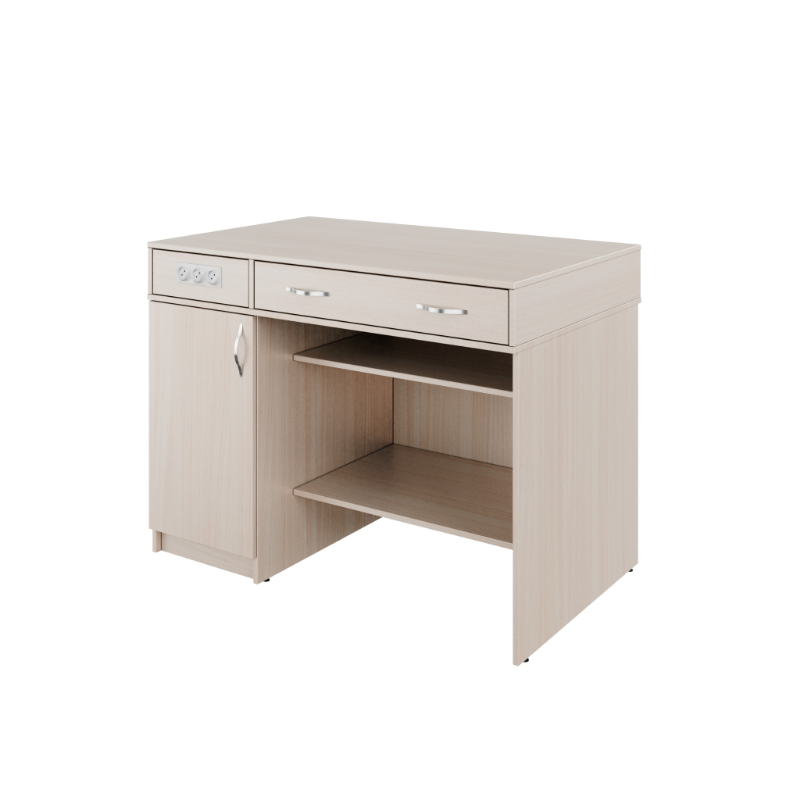 Стіл демонстраційний з розетками Classic 1 з покриттям HPL (7865) МЕБЛІ ТЕХНОСТИЛЬ